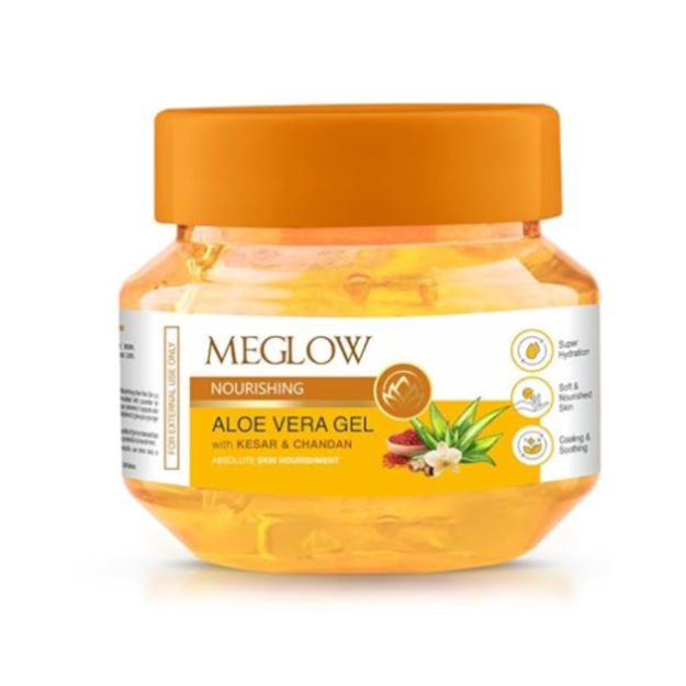 Meglow Aloe Vera Gel with Kesar Chandan(100gm)